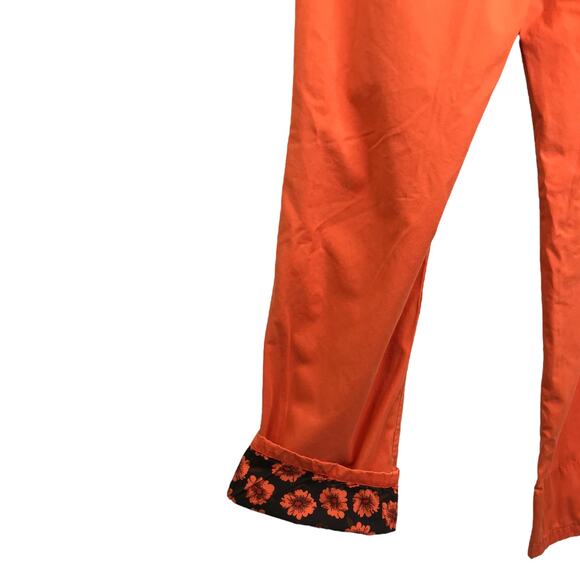 Tailor Vintage Chino Pants Mens Size 32 Orange Straight Leg Flat Front Mid-Rise - Picture 5 of 11